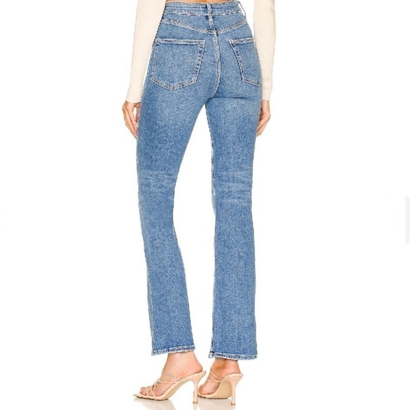 NWT Lovers + Friends Greyson Ultra High Rise Slim Boot Jeans Skyline Blue 24 - Picture 3 of 13